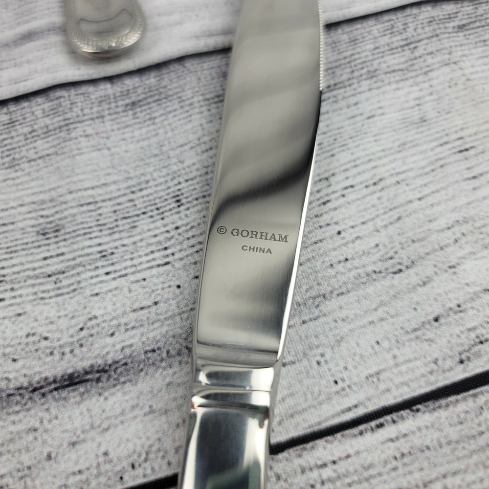 GORHAM *Braid* Stainless Flatware (Dinner Fork, Knife, Soup Spoon)