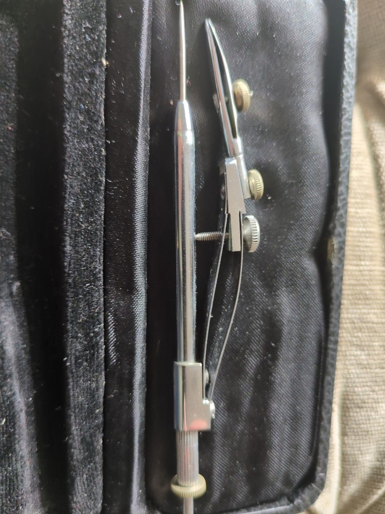 Precision Technical Drawing Compass Vintage In Original Box See Description