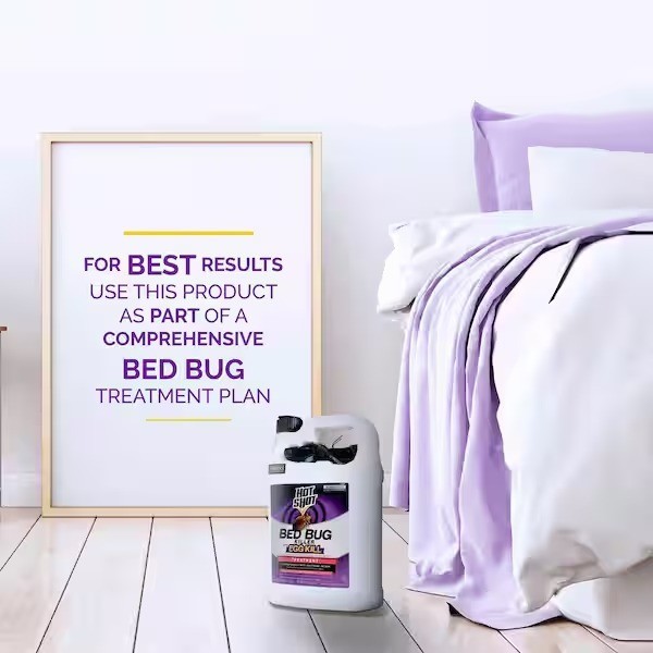 Bed Bug Killer With Egg Kill 1 Gallon, Ready-To-Use, Non-Staining Spray Control