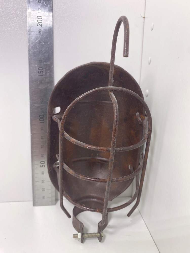 VINTAGE INTERESTING RUSTED ARCHITECTURAL GAS LANTERN FRAMES