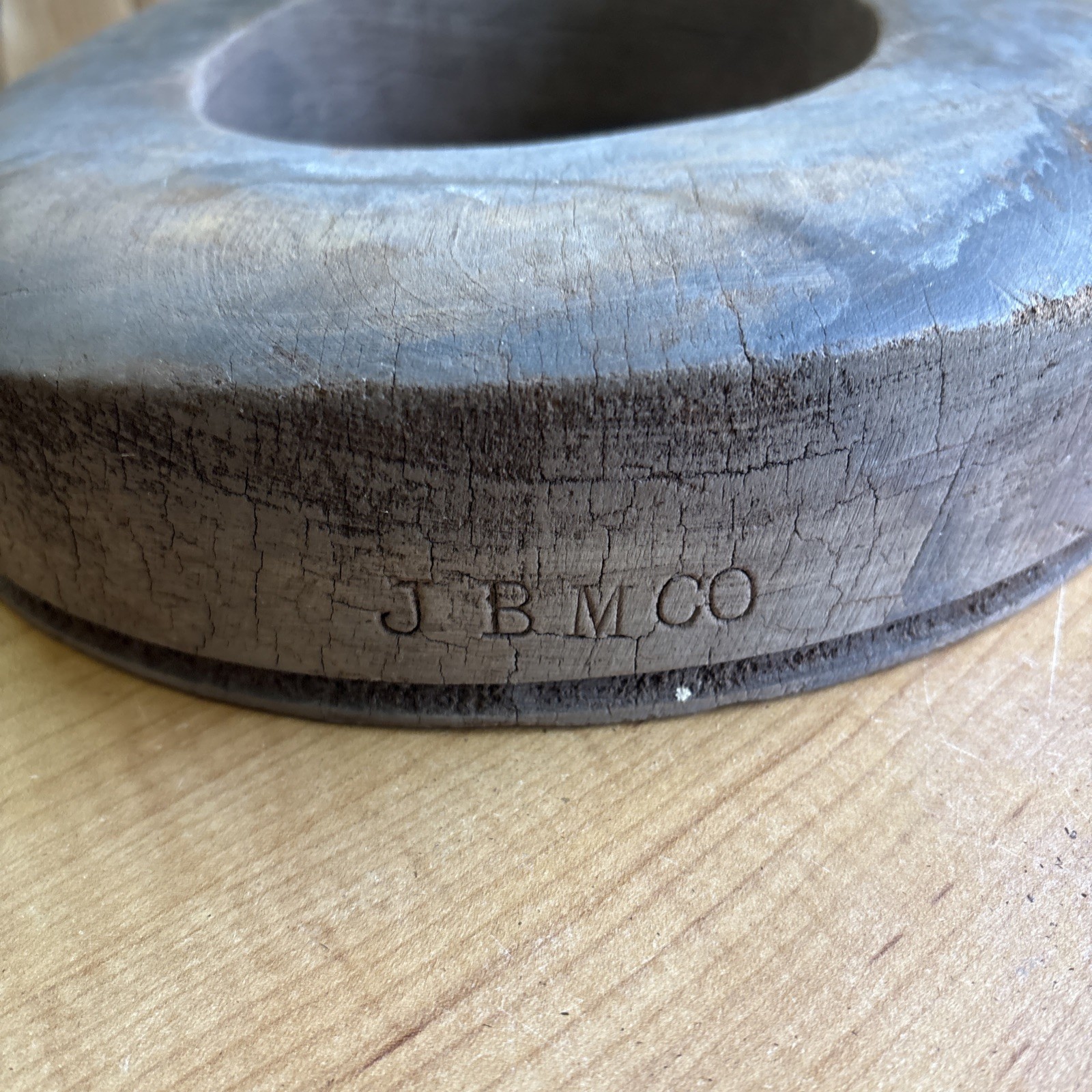 Antique Wooden Block Hat Brim Mold Millinery Form 7 1/8 🔥🔥🔥