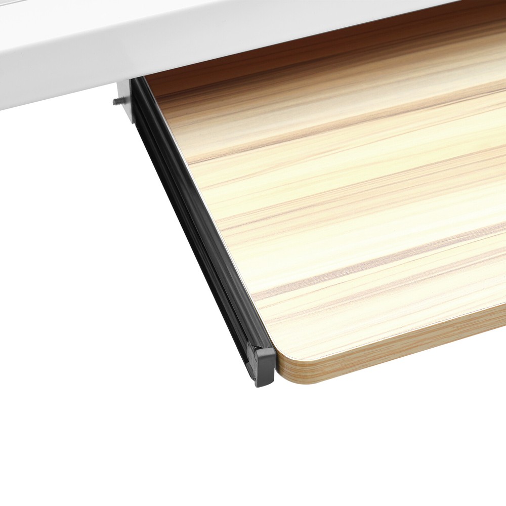 Mobile Adjustable Home Office Desk - Cross-Bed Stretchable & Movable Design