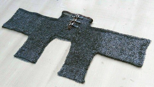 Half body Chainmail 9mm Flat Riveted With Flat Washer Medium Size Mild Steel