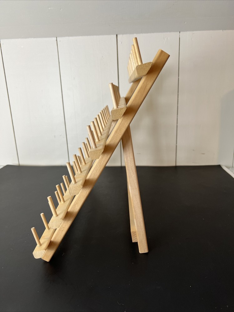 June Tailor 60 Spool Folding Thread Holder Wood Rack
