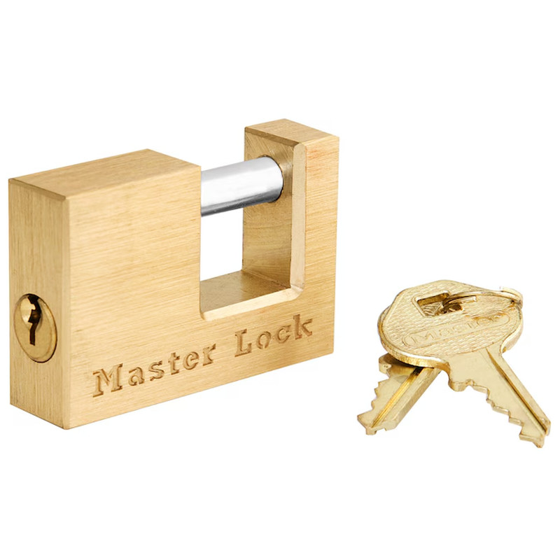 Master Lock Solid Brass Coupler Latch Lock with 3/4 in. (19-mm) Shackle