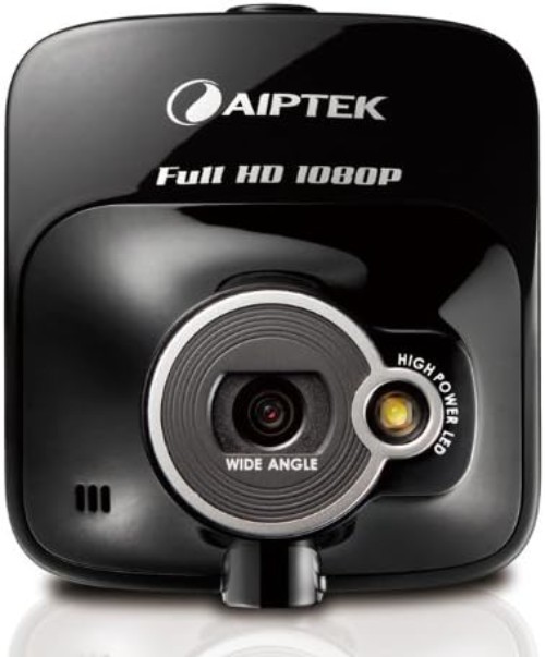 Compact 1080p Dash Camera with Integrated Battery & 128° Wide Angle View