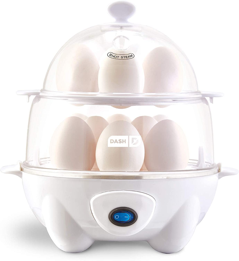 DASH Deluxe Rapid Egg Cooker - 12 Capacity, Multi-Function, Auto Shut Off - Blac