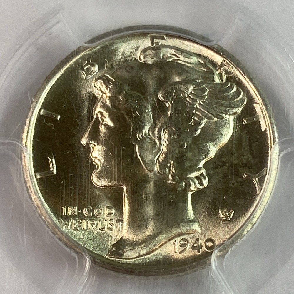 1940-S 10C Mercury Dime PCGS MS66