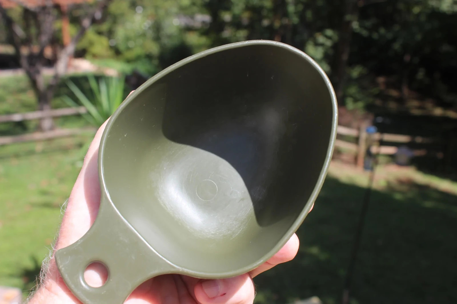 THREE Genuine USED Swedish Army Mess Kit Plastic Drinking Mug Kuksa Cup Kåsa