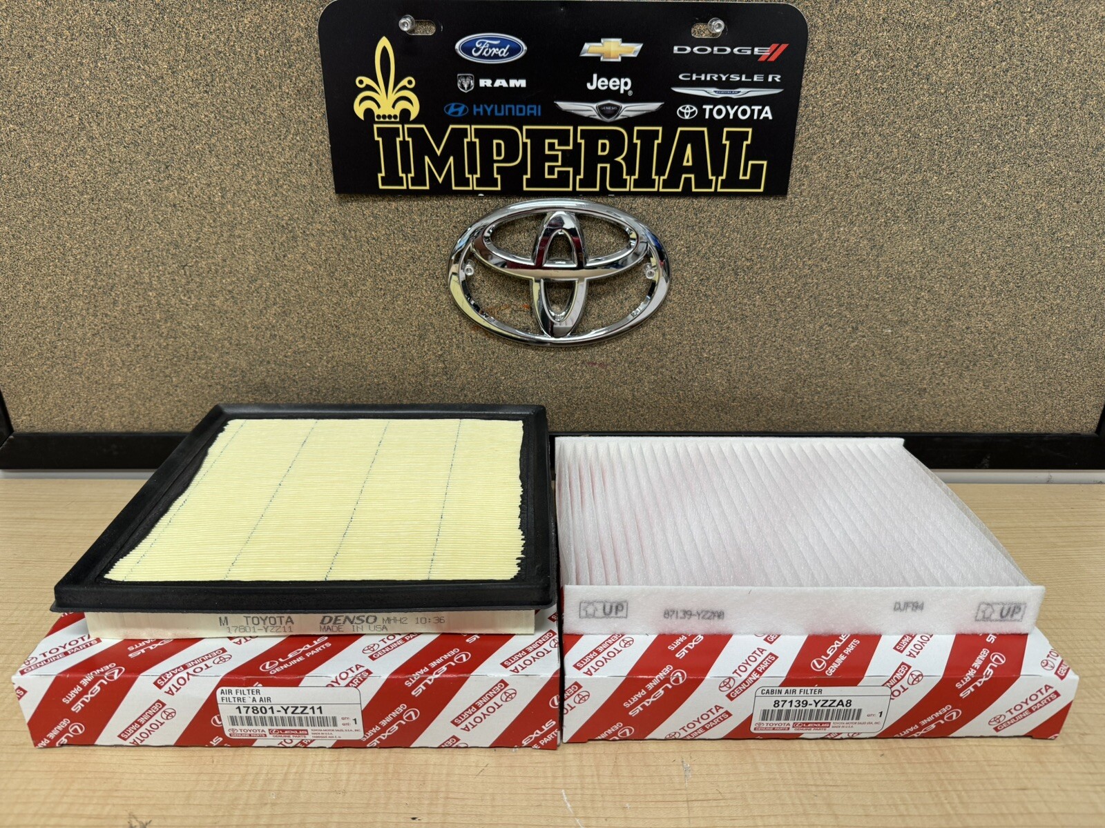 2024-2025 TOYOTA TACOMA NEW ENGINE AIR FILTER & CABIN AIR FILTER GENUINE OEM