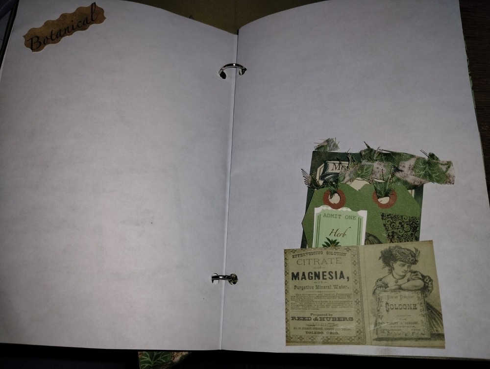 Herbalist Junk Journal Scrapbook USA
