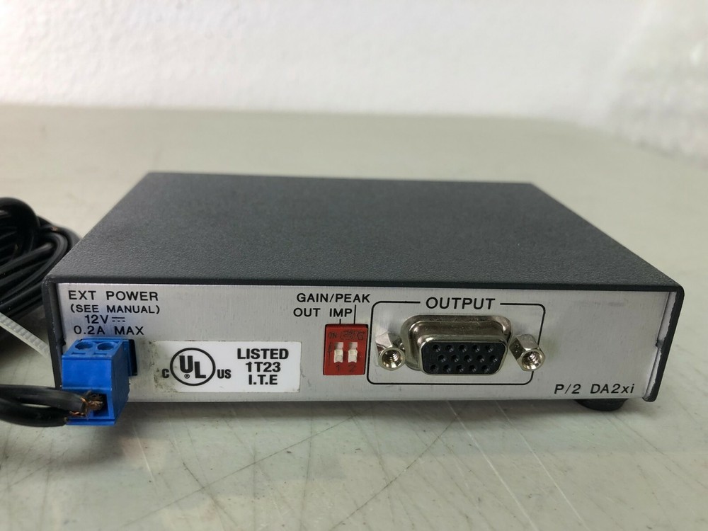 Extron P/2 Da2xi MT UXGA Distribution Amplifier Versa Tools Audio Output