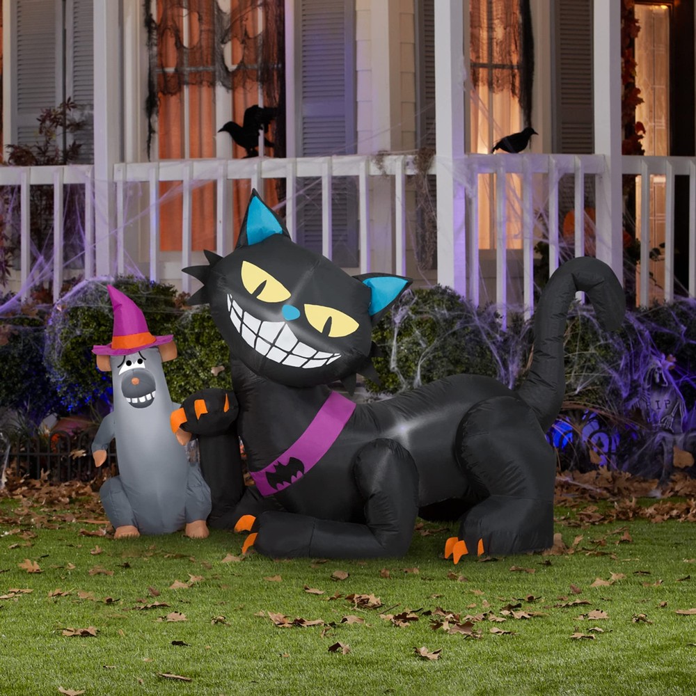 Halloween Inflatble Cat & Mouse 5 feet