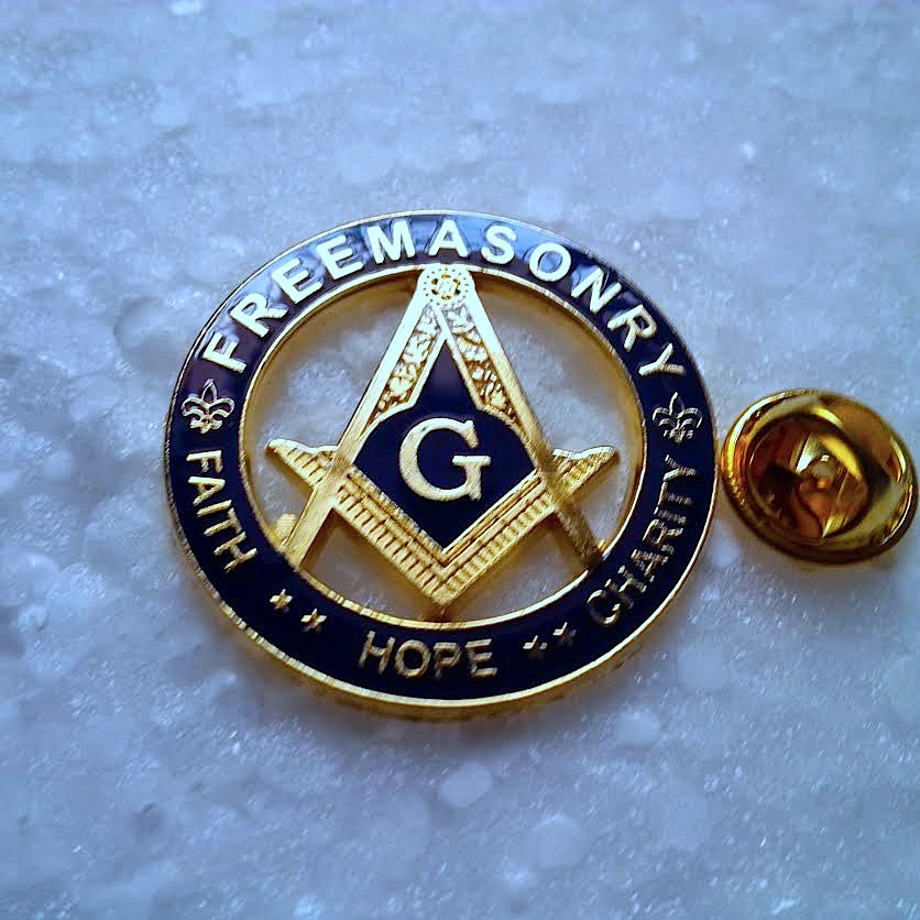 Large High Quality Freemasonry  Lapel Pin
