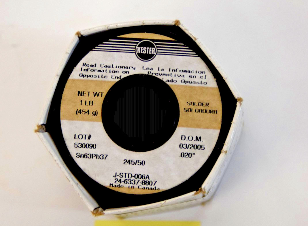 Genuine Kester 24-6337-8807 63/37 NO-CLEAN, 0.020" dia., 1 lb. FAST FREE SHIP