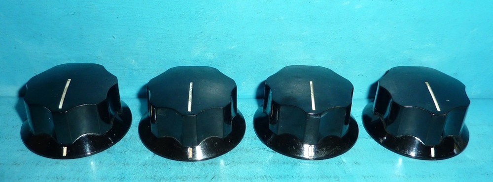 4 Popular Radio Receivers Transmitters Transceiver Knobs 1.5in Dia 0.25in Shaft