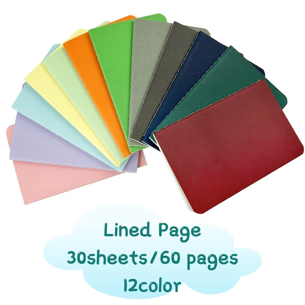 Small Notebooks 60 Pack Mini Notebooks bulk Pocket Notebooks set,journal bulk...
