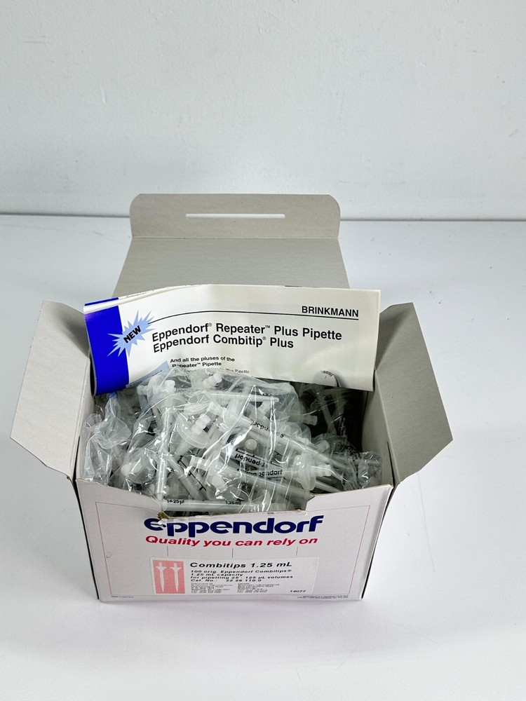 (100) New Eppendorf Combitips 1.25 mL Cat. No. 22-26-110-0