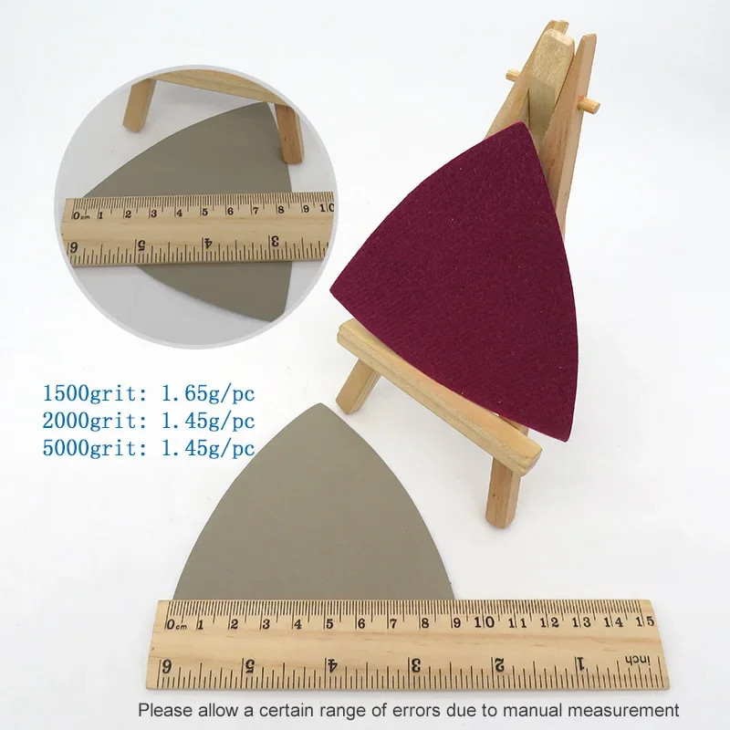 30pcs waterproof Triangle SandPaper - 90mm Hook Loop Sandpaper Disc Delta Sand