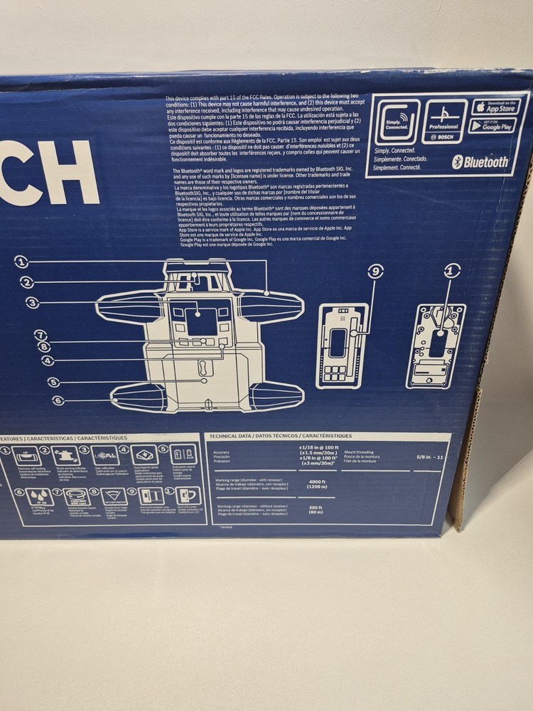 Bosch GRL4000-80CHV 18V REVOLVE4000 Connected Self-Leveling Horizontal/Vertical