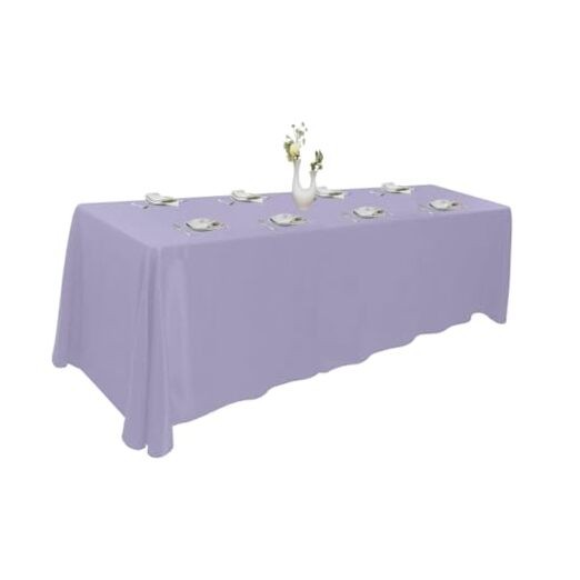 Extra Large Table Cloths. 8+ft Rectangle 132" x 90" (Rectangular) Lavender