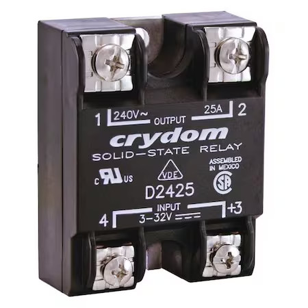 Crydom D2425 Solid State Relay, 1 Phase, Screw Clamp, Panel, Scr