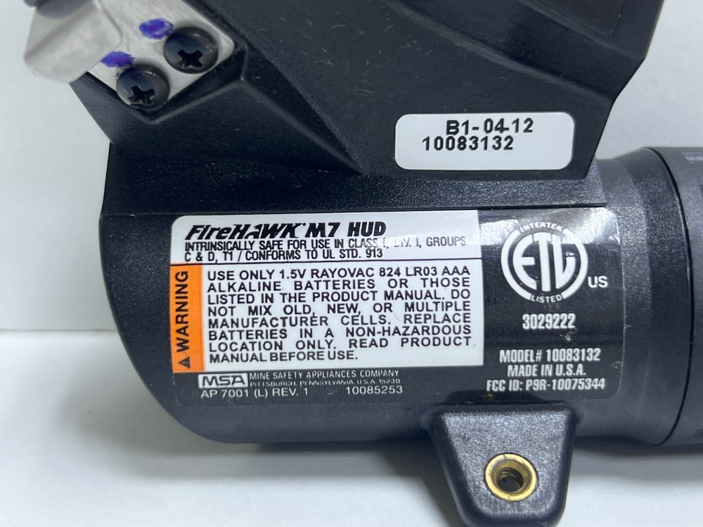 MSA 10083132 Firehawk M7 Hud