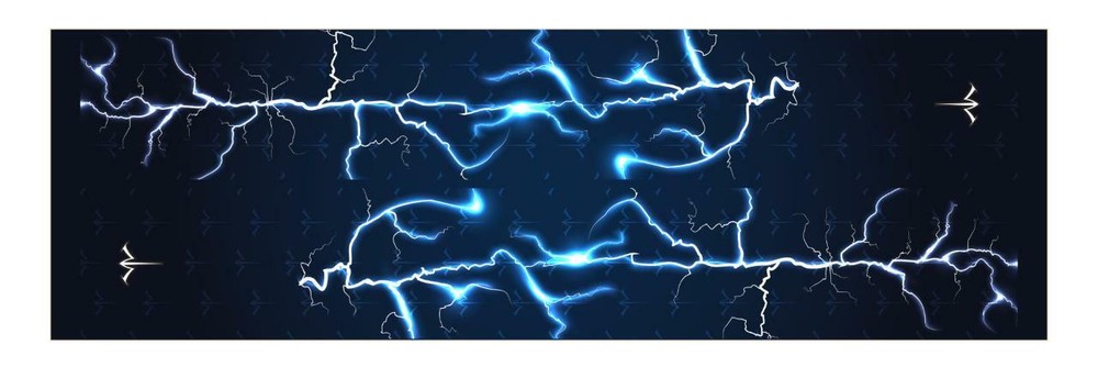 White Water Archery Blue Lightning Bolt Storm Solid Stabilizer Wrap Protection