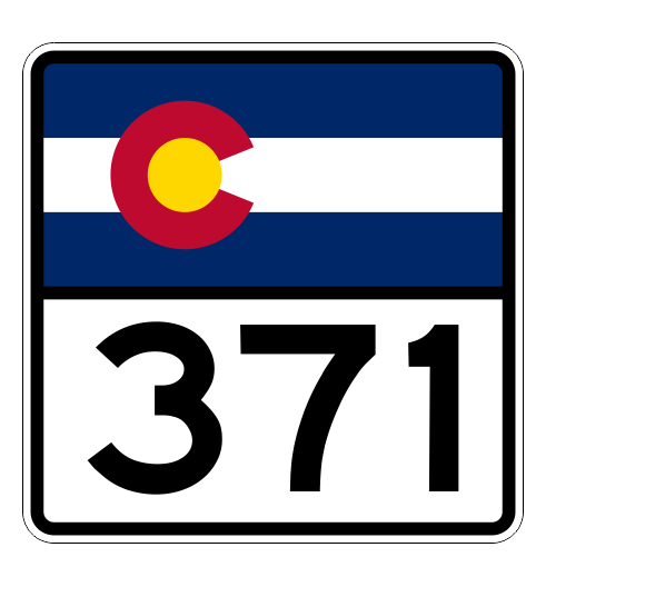 Colorado State Highway 371 Sticker Decal