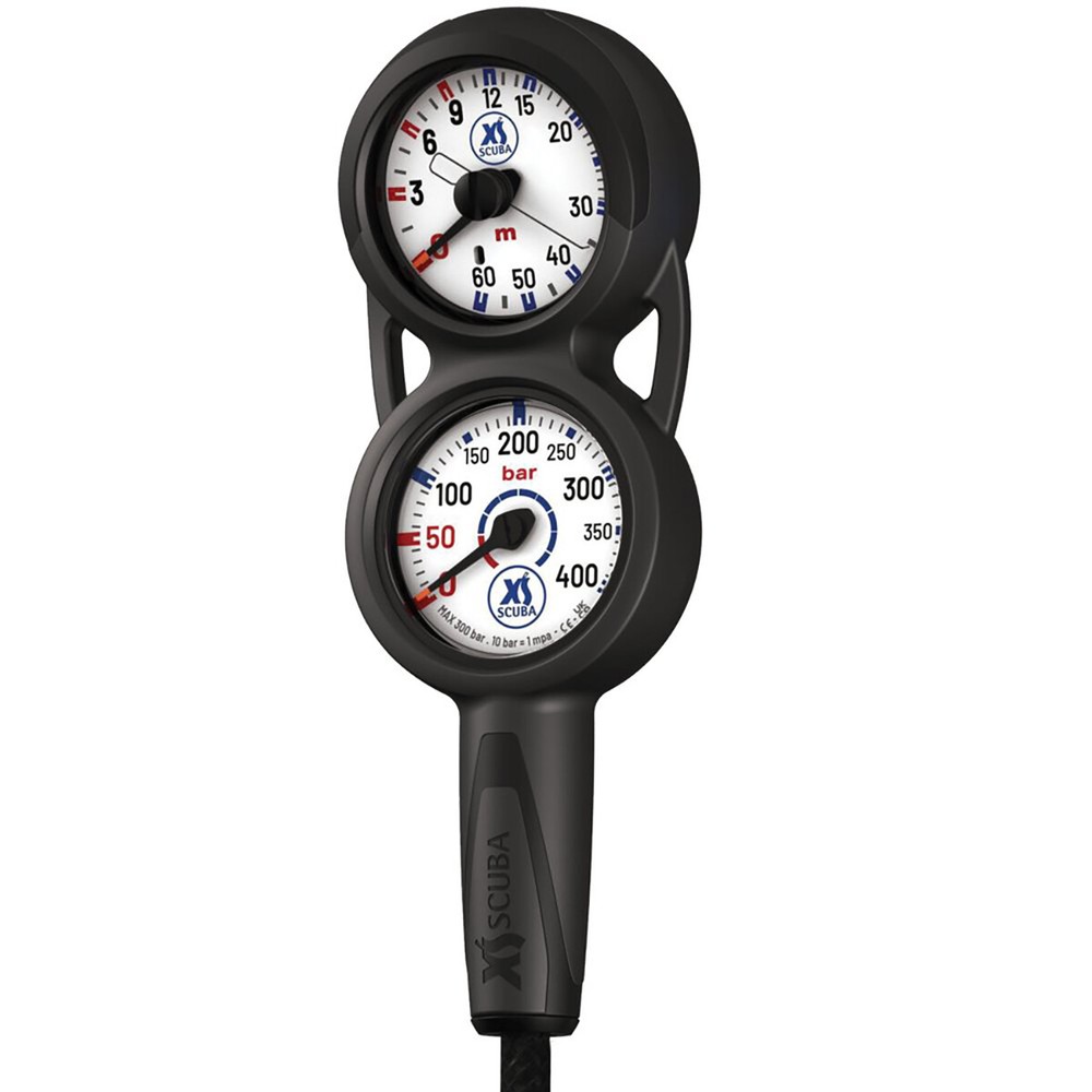 XS Scuba QuikVu Pressure Depth Gauge Console