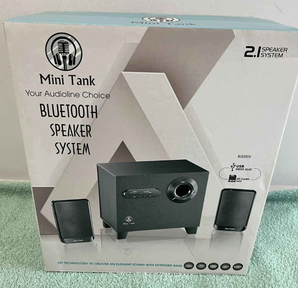 Mini Tank - Your Audioline Choice - Bluetooth Speaker System - New-in-box