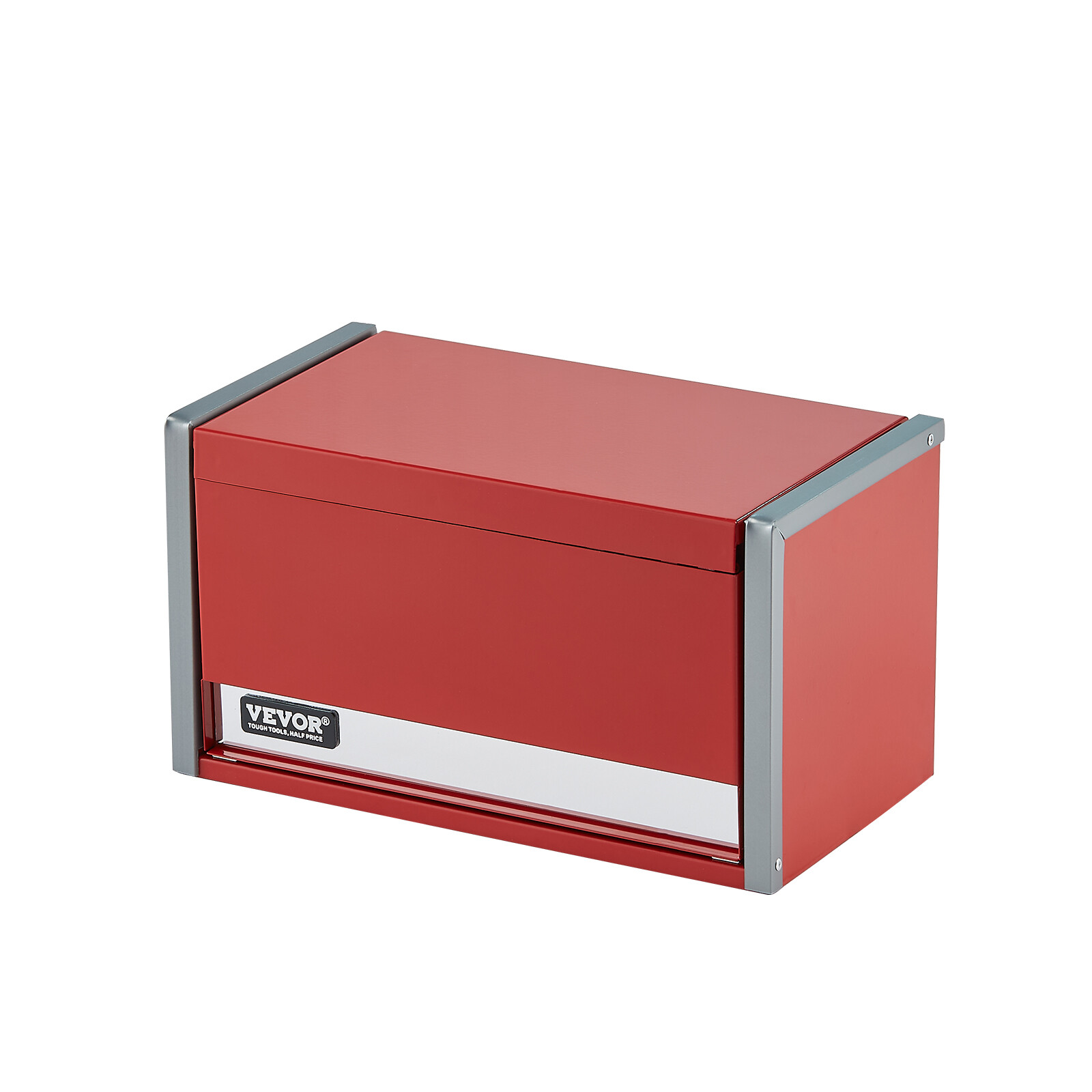 Tool Box 8.6-inch Portable Metal Tool Box 3 Drawers Tool Organizer Red