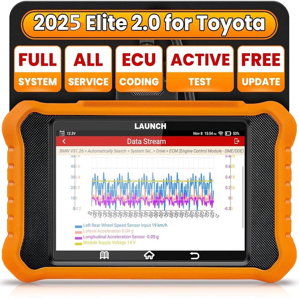 LAUNCH X431 ELITE For TOYOTA Lexus Car OBD2 Scanner Diagnostic Tools ECU Coding