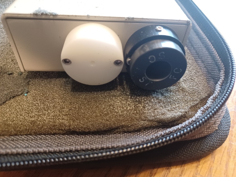 Micro Enterprises OPTISPEC FM1108 Fiber Microscope Unit w/case, power supply