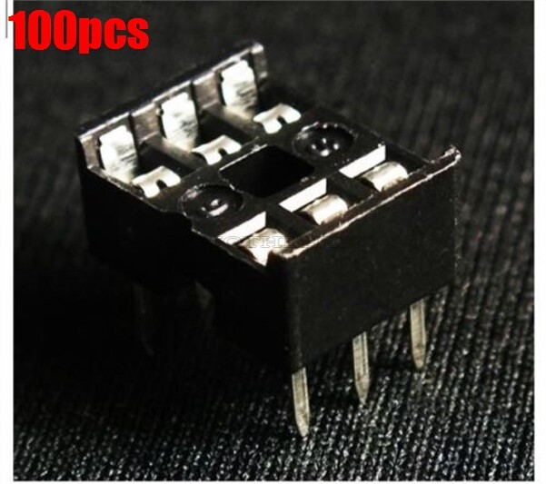 100Pcs Solder Type Socket 6P 6-Pin 6 Pin Dip Socket Adaptor Pcb New Ic mw