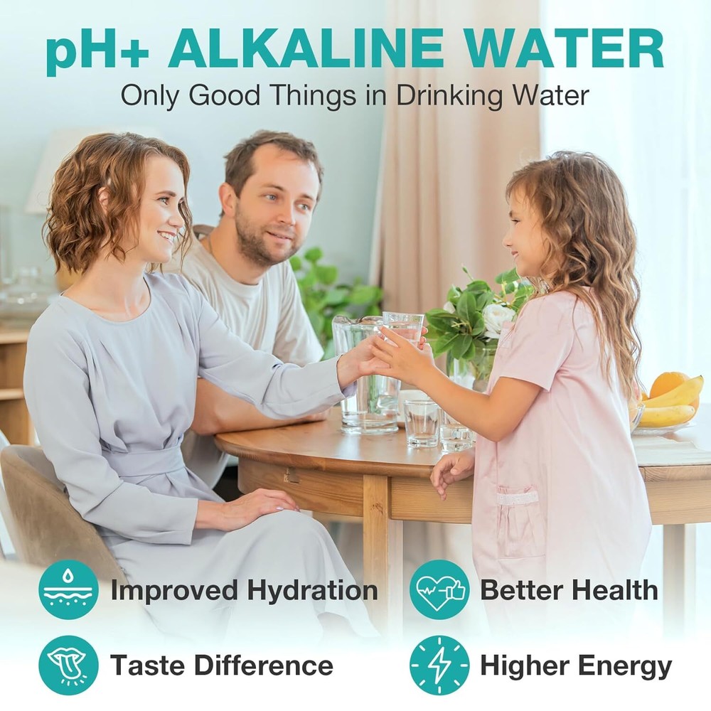 SimPure 400GPD UV Alkaline Ph+ Remineralization Tankless Reverse Osmosis System