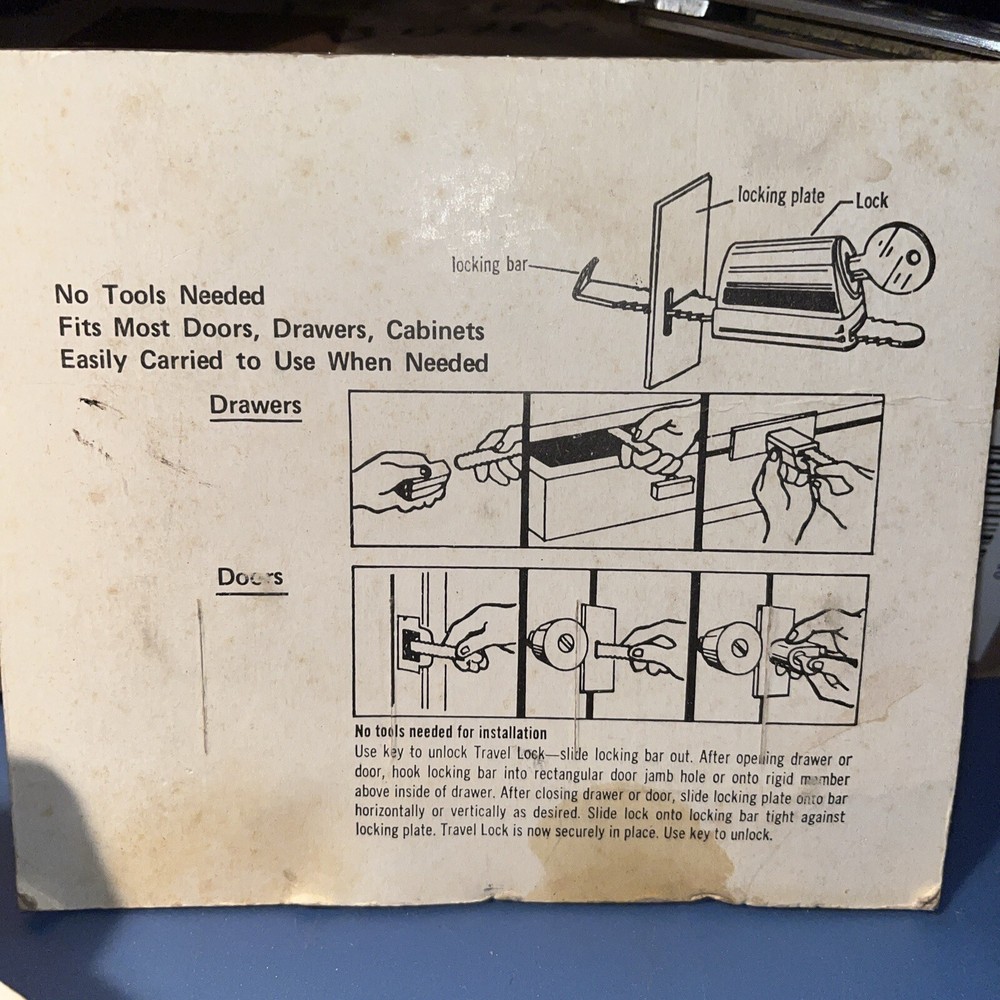 Sears all purpose TRAVEL LOCK