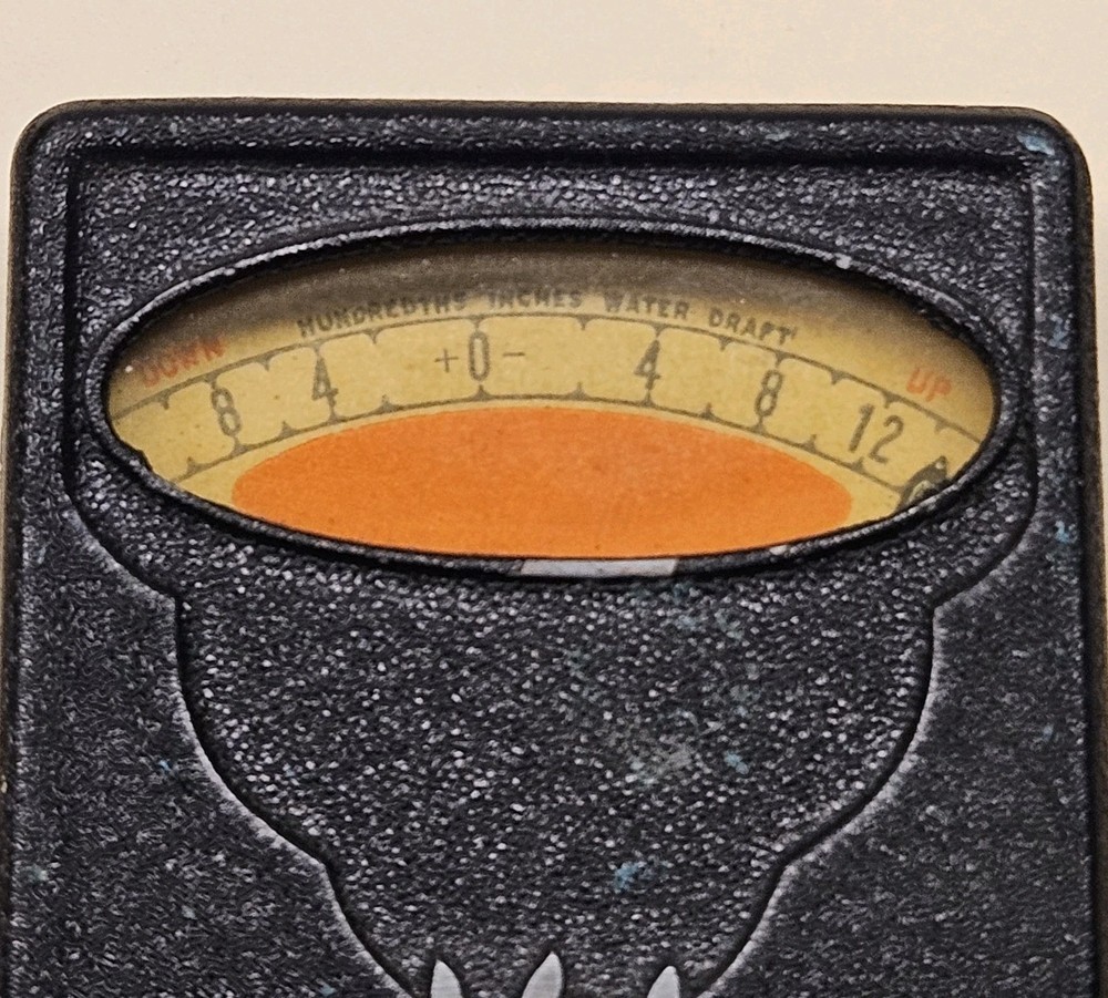 Vintage Draft - Rite Gage Bacharach DRAFTRITE Indicator