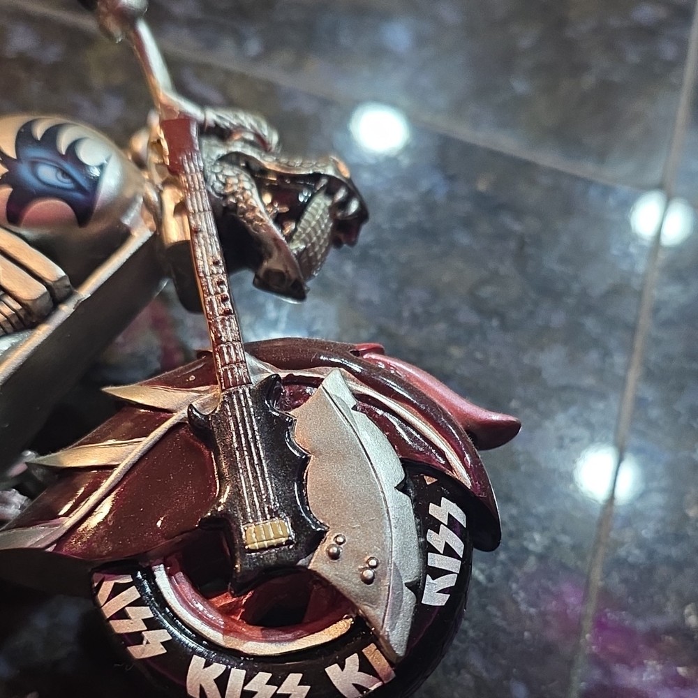 Rare KISS Gene Chopper Mini Motorcycle Hamilton Collection NO BOX