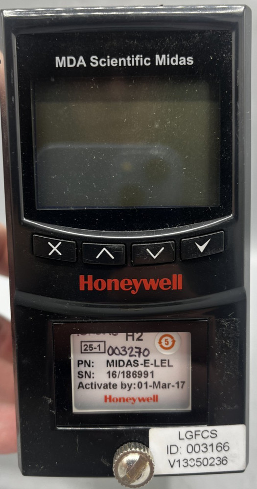 Honeywell MIDAS-E-LEL Gas Detector Sensor Used Good Condition
