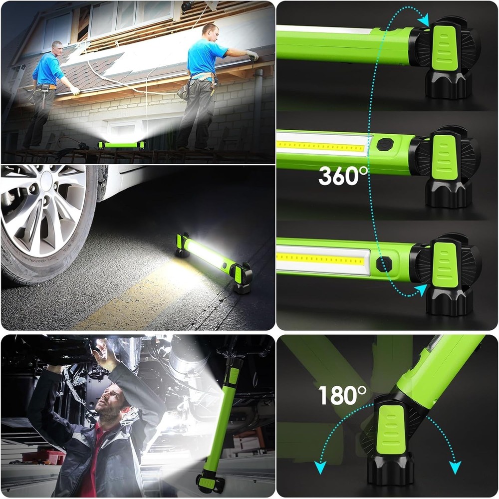Versatile Rechargeable Work Light - 2-Level Brightness