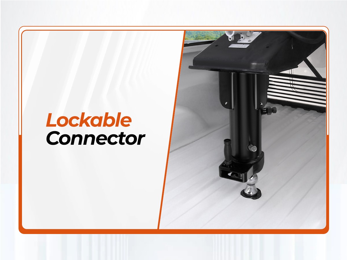 For Camper RV Trailer 12"-17" Fifth (5th) Wheel to Gooseneck Adapter Hitch