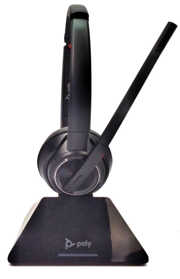 Poly HP W8220T DECT Headset Double Sided Wireless with Charging Cradle & Mic