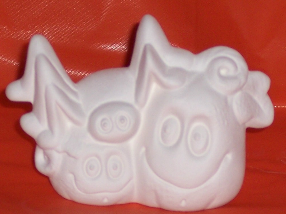 Ceramic Bisque~~~ Ready to Paint ~~(5) Small Monsters
