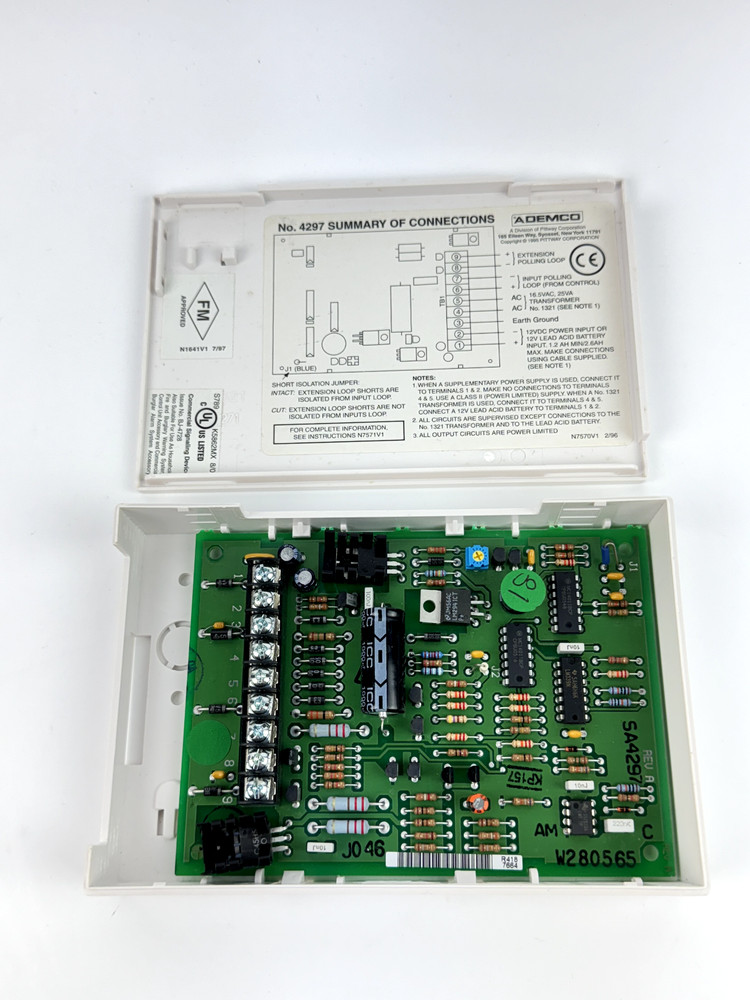 Ademco 4297 V-Plex Loop Isolation/Extender Module 4297-R repair / replacement