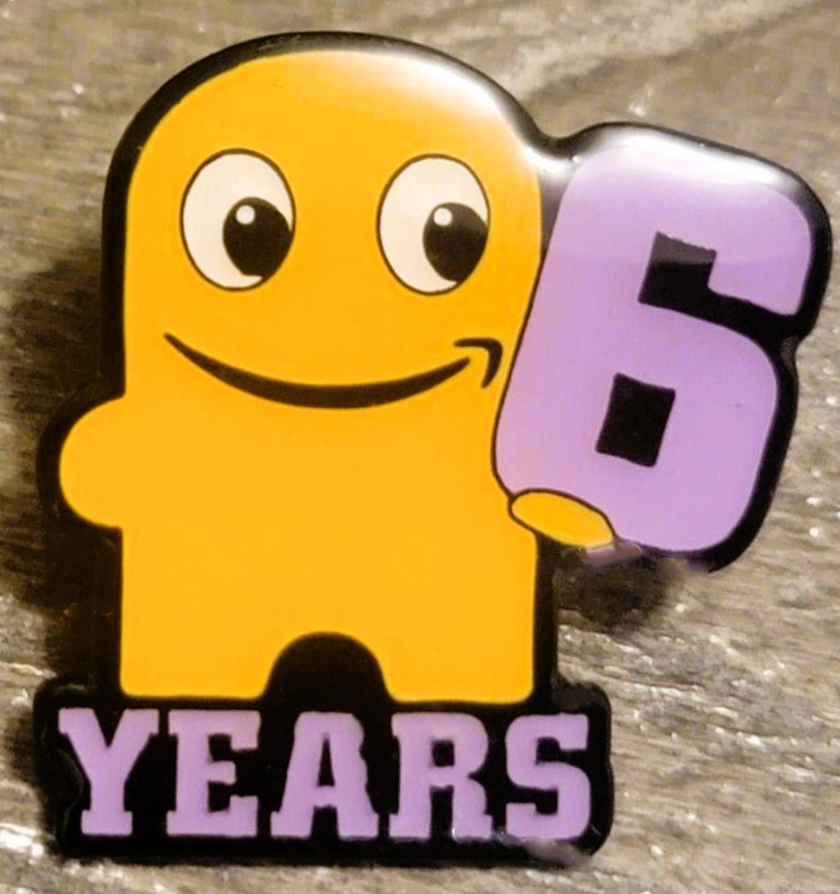 6 YEAR Anniversary Amaversary  Amazon Peccy Pin