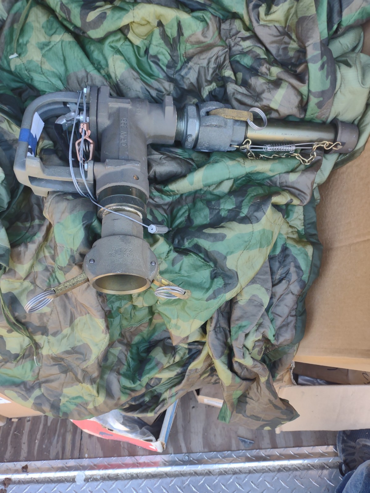 Fuel Nozzle OPW 295,  Brass, New, 2" × 1  1/2"