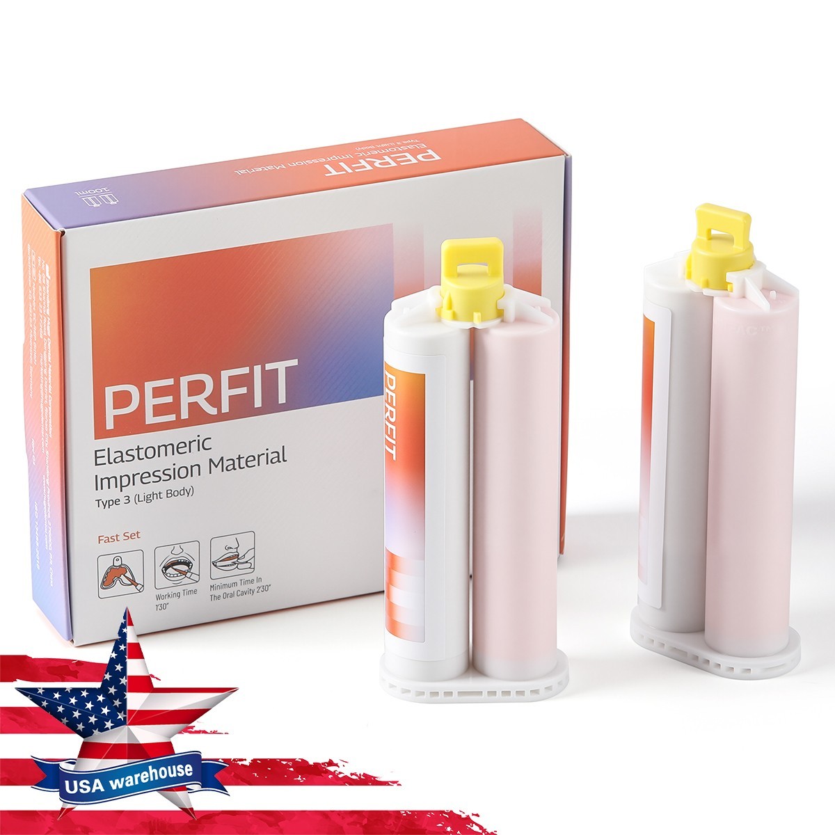 Material de impresión dental masilla de silicona pesado/ligero/rápido/normal