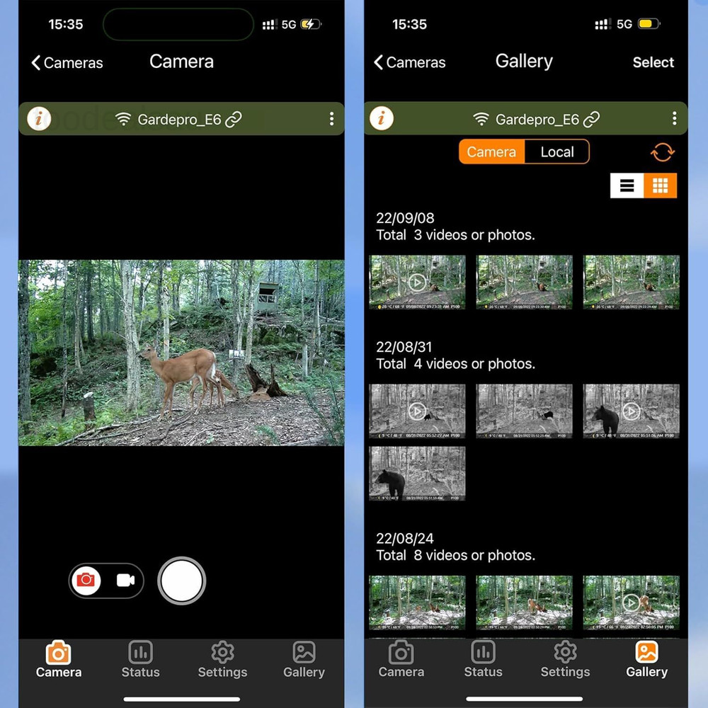 E6 WiFi Trail Camera and SP350 Solar Panel Bundle