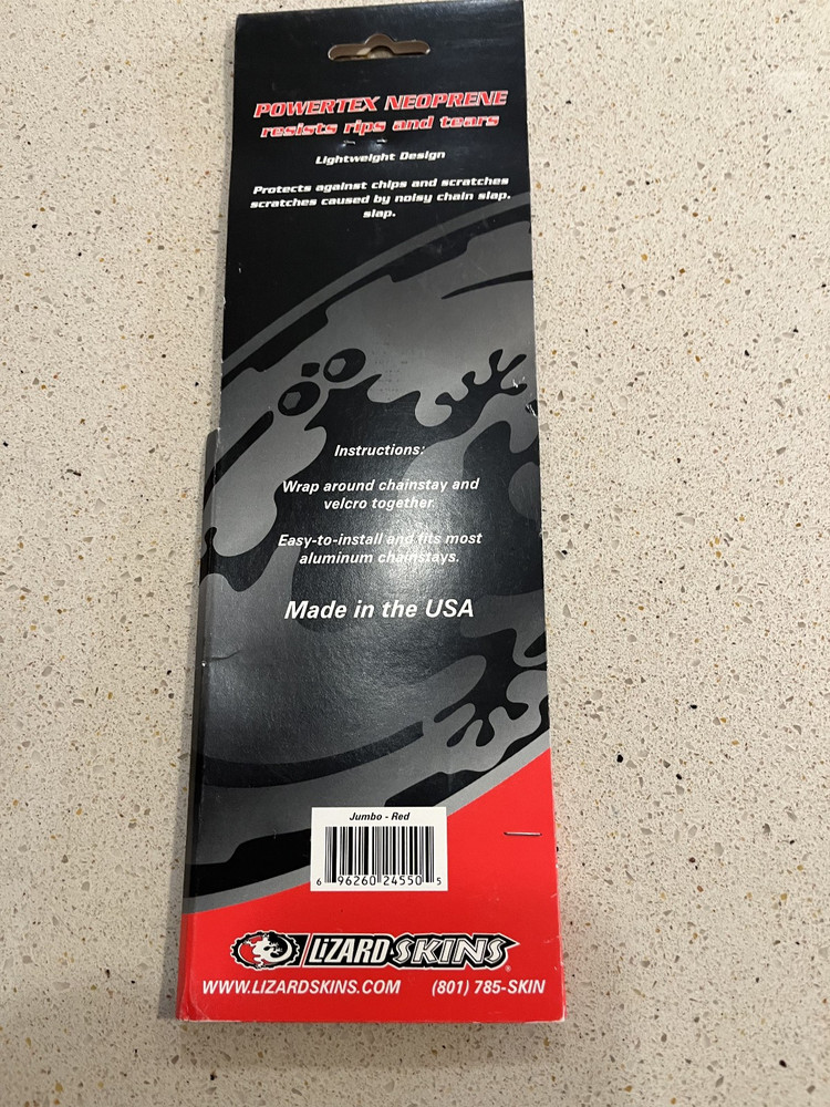 Lizard Skins Jumbo Chainstay Guard - Red